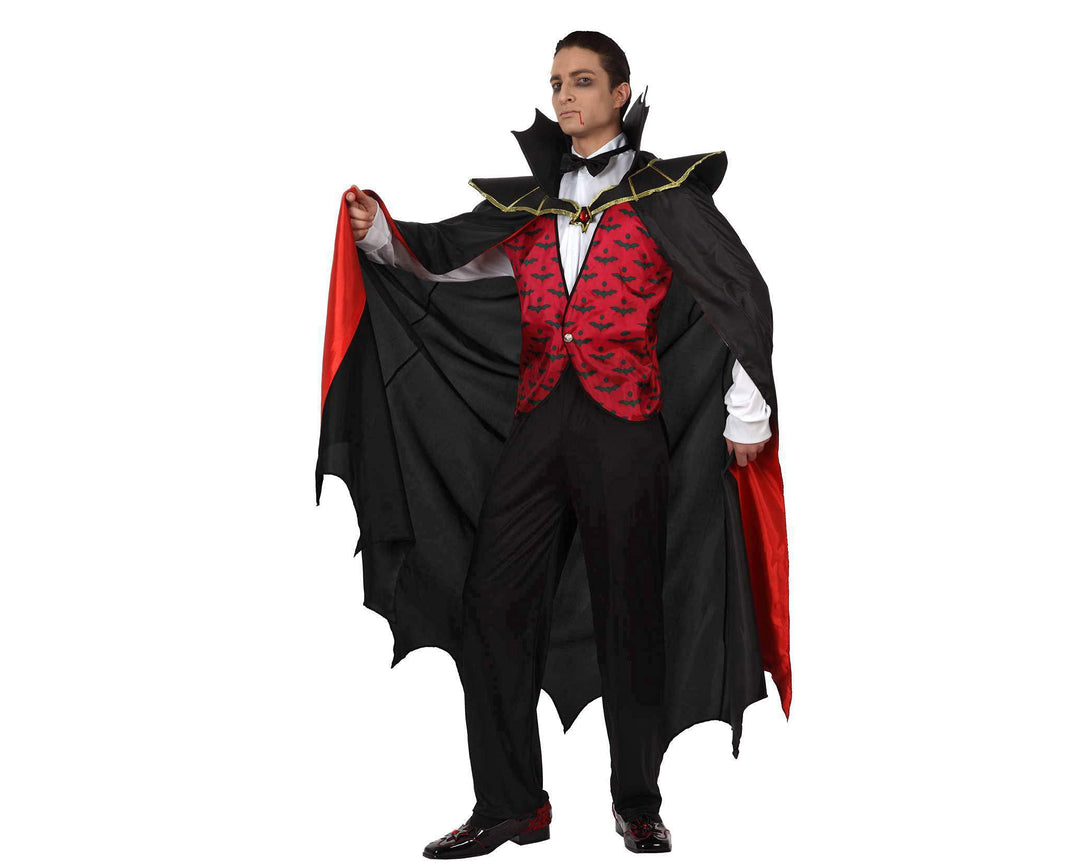 Atosa Herren-Kostüm Vampir Dracula XL, XL