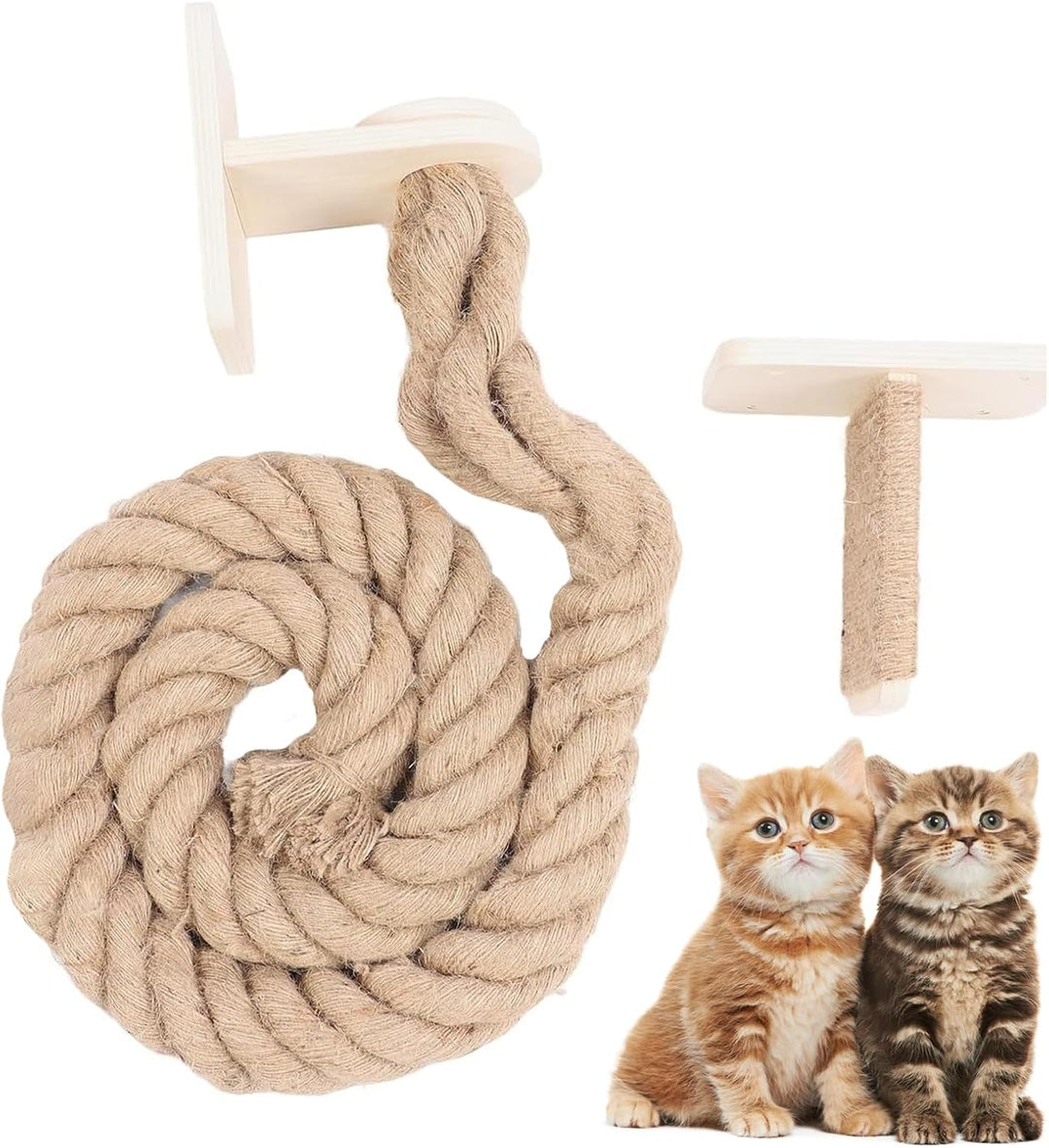 Wandmontiertes Klettertau Für Katzen, Klettersack Für Katzen, Katzens Kletterseil, Katzenschutzleite