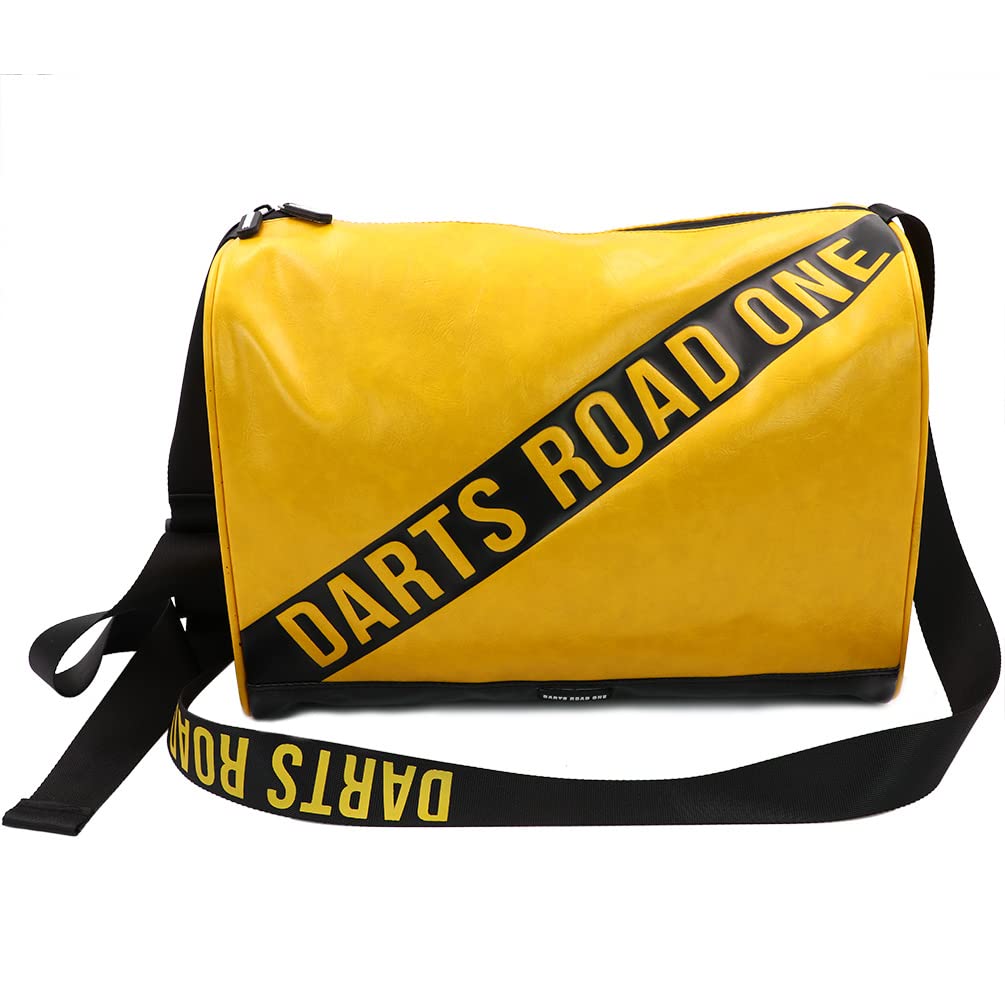 CUESOUL Darts Road ONE Serie PU Tasche Tasche-gelb mit Schwarz FZ.BB-03, Tasche-gelb mit Schwarz FZ.