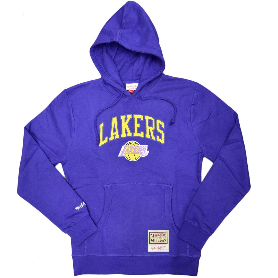 Mitchell & Ness NBA Arch Hoody M Los Angeles Lakers, Violett, M Los Angeles Lakers, Violett