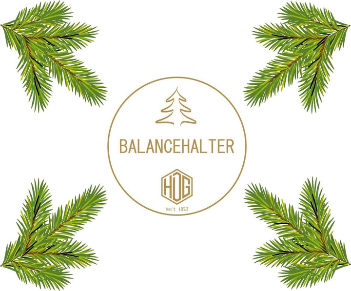Baumkerzenhalter Balancehalter Pendelhalter für Weihnachtsbaum matt Silber (Silber, 6er)