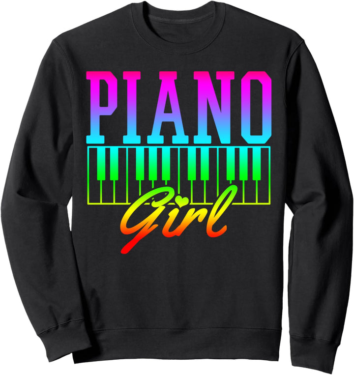 Klavier - Piano Girl Pianistin Geschenk Sweatshirt