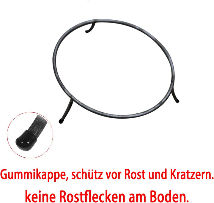 Köhko Feuerschale & Dekoschale Braga ø 45xH 20 cm aus Gusseisen mit Rost-Optik mit 3 Füsse für Grill