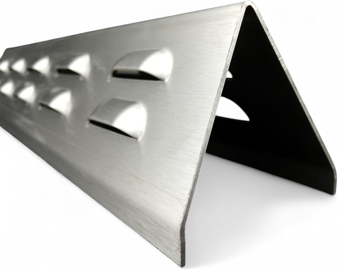 Koch #71 Massive Aromaschiene 385 x 65 x 63 x 1,25mm Flammenverteiler mit Kiemen für Weber 7636 + We