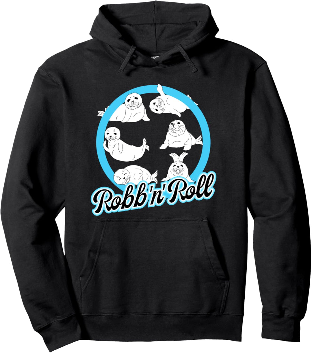 Robbe Robb'n'Roll Heuler Seehund Nordsee Baby Robben Pullover Hoodie