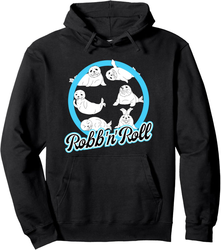 Robbe Robb'n'Roll Heuler Seehund Nordsee Baby Robben Pullover Hoodie