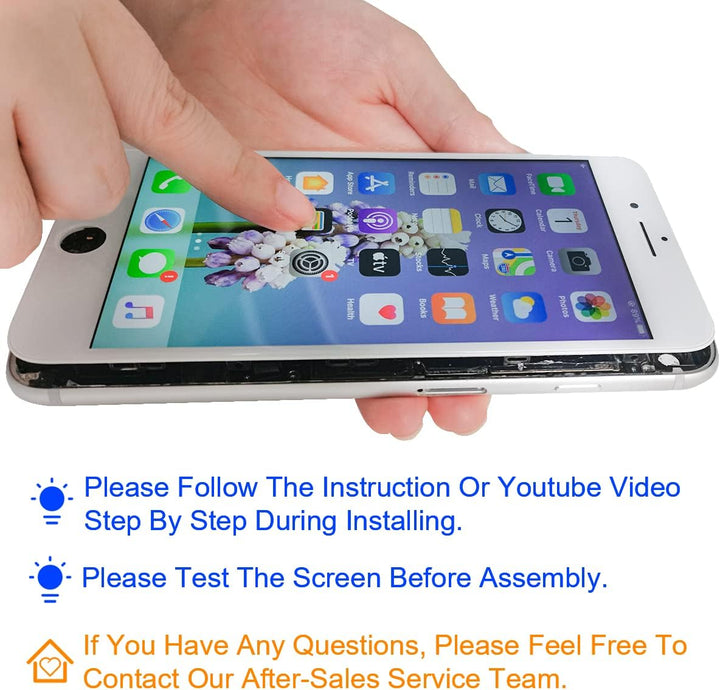 GOLDWANGWANG Display für iPhone 7 LCD Touch Screen Digitizer Ersatz Bildschirm mit komplett kostenlo