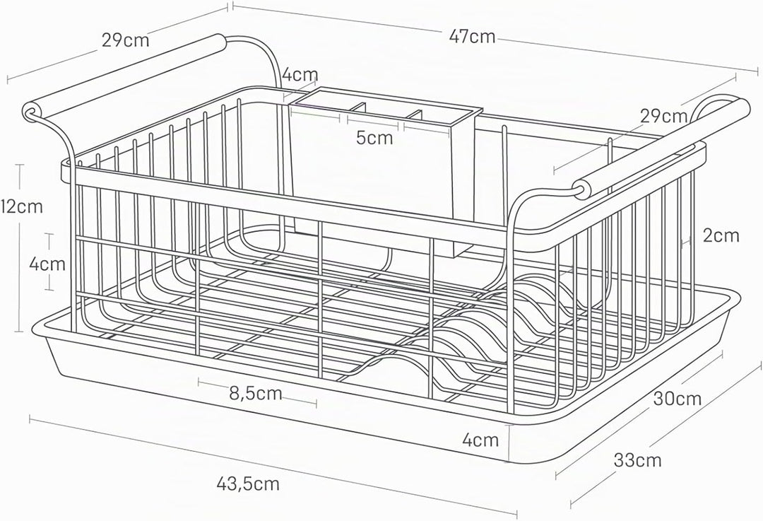 YAMAZAKIDrainer Rack - Tosca, aus Legierter Stahl, für Geschirr