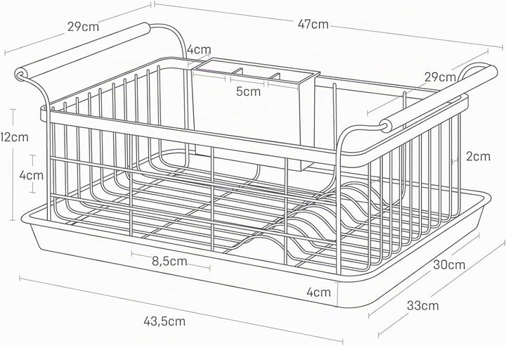 YAMAZAKIDrainer Rack - Tosca, aus Legierter Stahl, für Geschirr