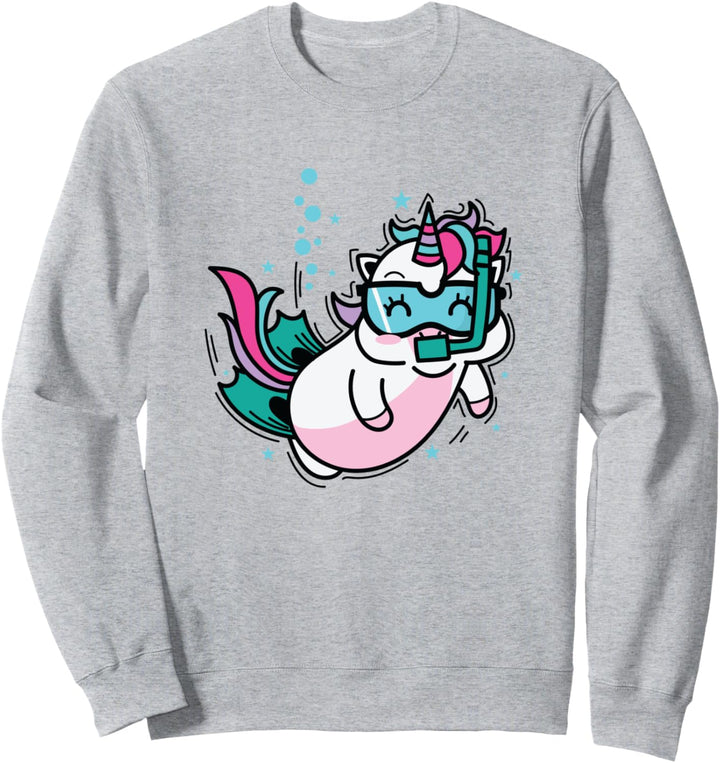 Einhorn Tauchen Mythical Creature Sport Sweatshirt