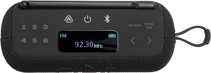 JBL Tuner 3 Tragbares DAB/DAB+/UKW Bluetooth Radio mit 6 Sendern, Bis zu 15 Std Wiedergabe, IP68 Was