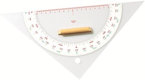 Aristo AR1560 Kursdreieck (Hypothenuse 32,5 cm, aus glasklarem Plexiglas, Holzgriff, Mass Skala 16 c