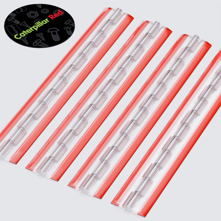4x Acryl-Scharnier - Kein Klebstoff erforderlich. Selbstklebendes Scharnier. Transparenter klarer Ac