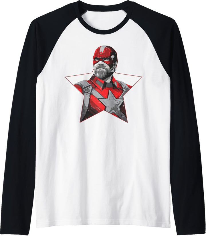Marvel Black Widow Red Guardian Star Raglan