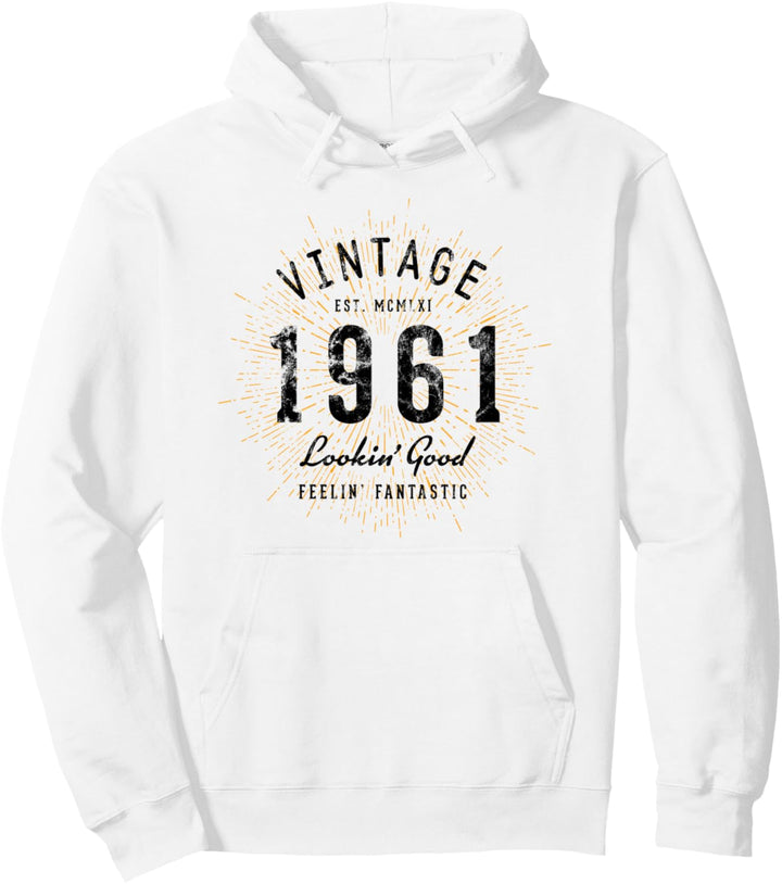 Vintage Geburtstag geboren 1961 Pullover Hoodie