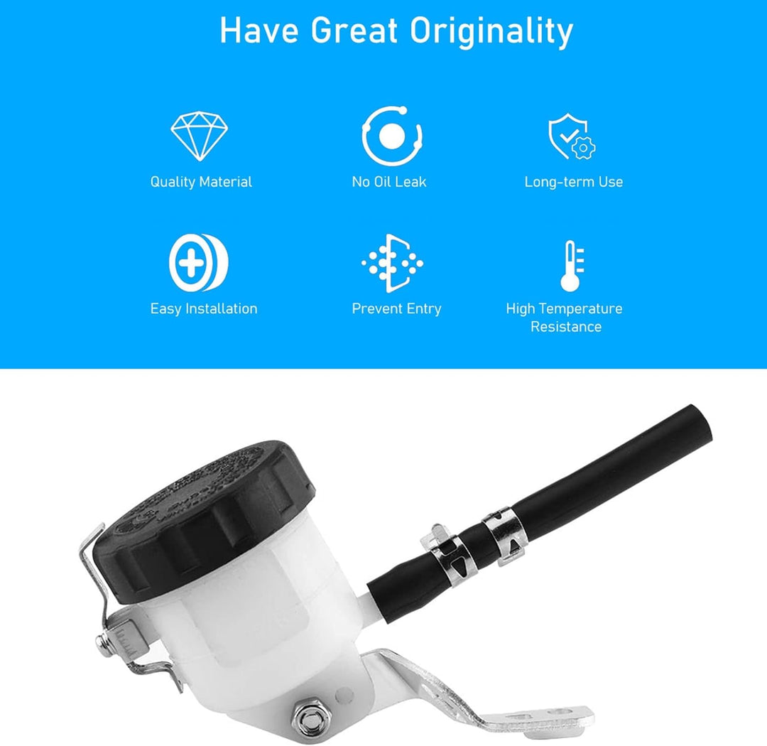 Motorrad Bremsflüssigkeitsbehälter, Fydun Bremszylinder Behälter Flüssigkeit Flasche mit Halterung f