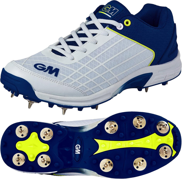 Gunn & Moore GM Cricketschuhe mit Spike, hochwertiges atmungsaktives Mikrofaser-PU-Obermaterial, zwe