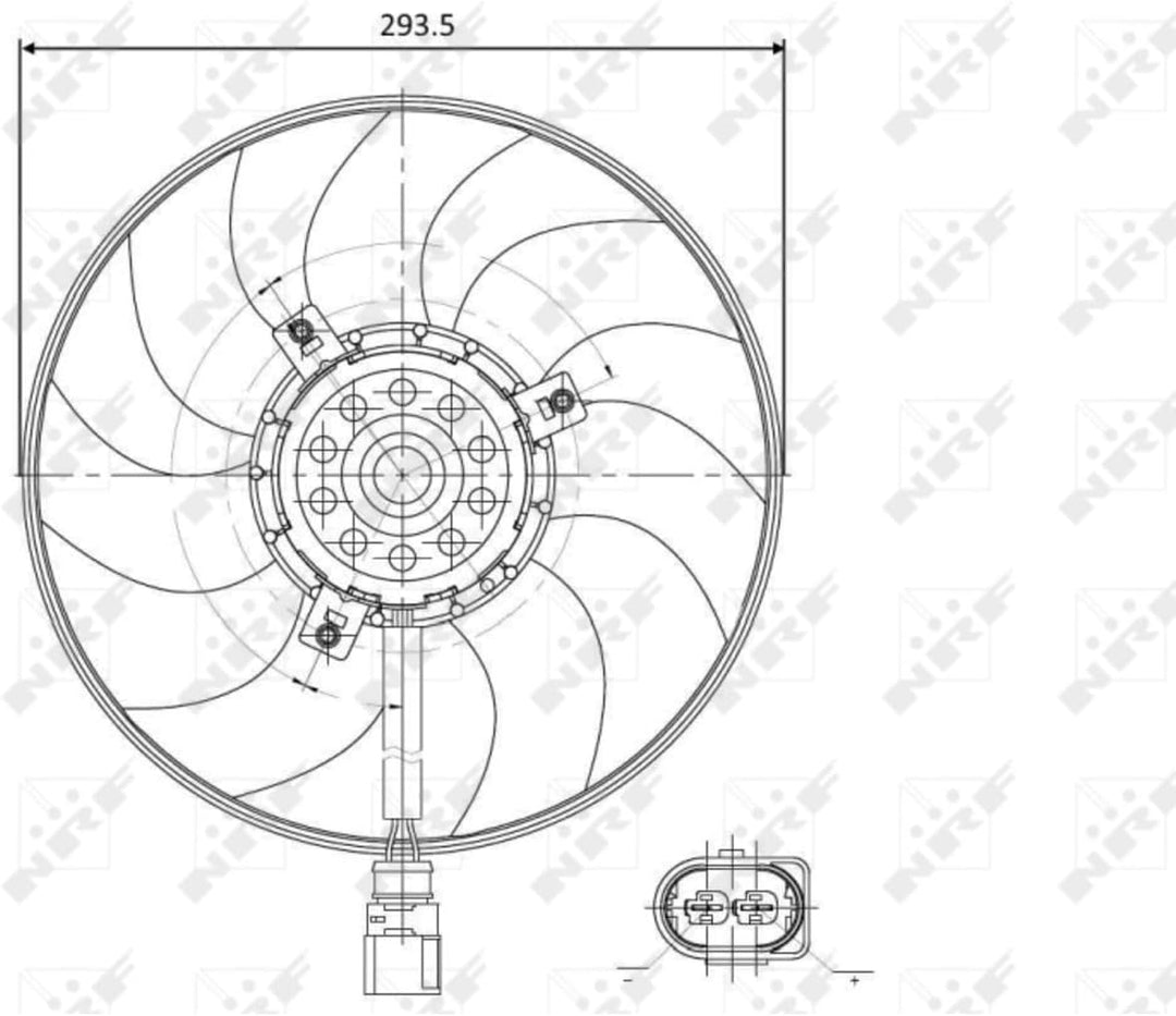 NRF 47395 Lüfter, Motorkühlung
