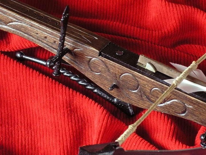 Dekorative Holzarmbrust XV. Jahrhundert AG0F.01 Ritterarmbrust Mittelalterliche Armbrust für histori