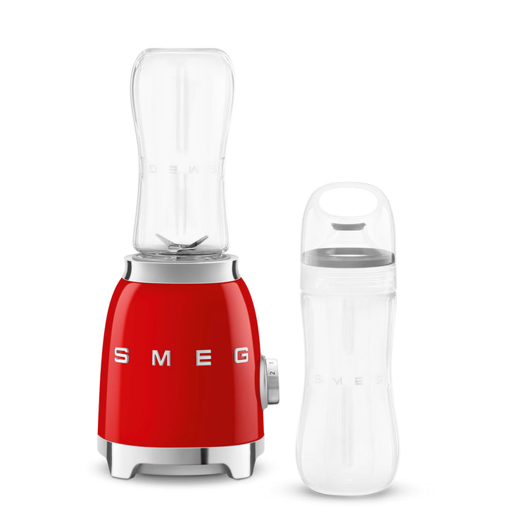 Smeg, Personal Blender PBF01RDEU, 2 Geschwindigkeitsstufen, Doppelklinge aus Edelstahl, 2 x 600 ml F