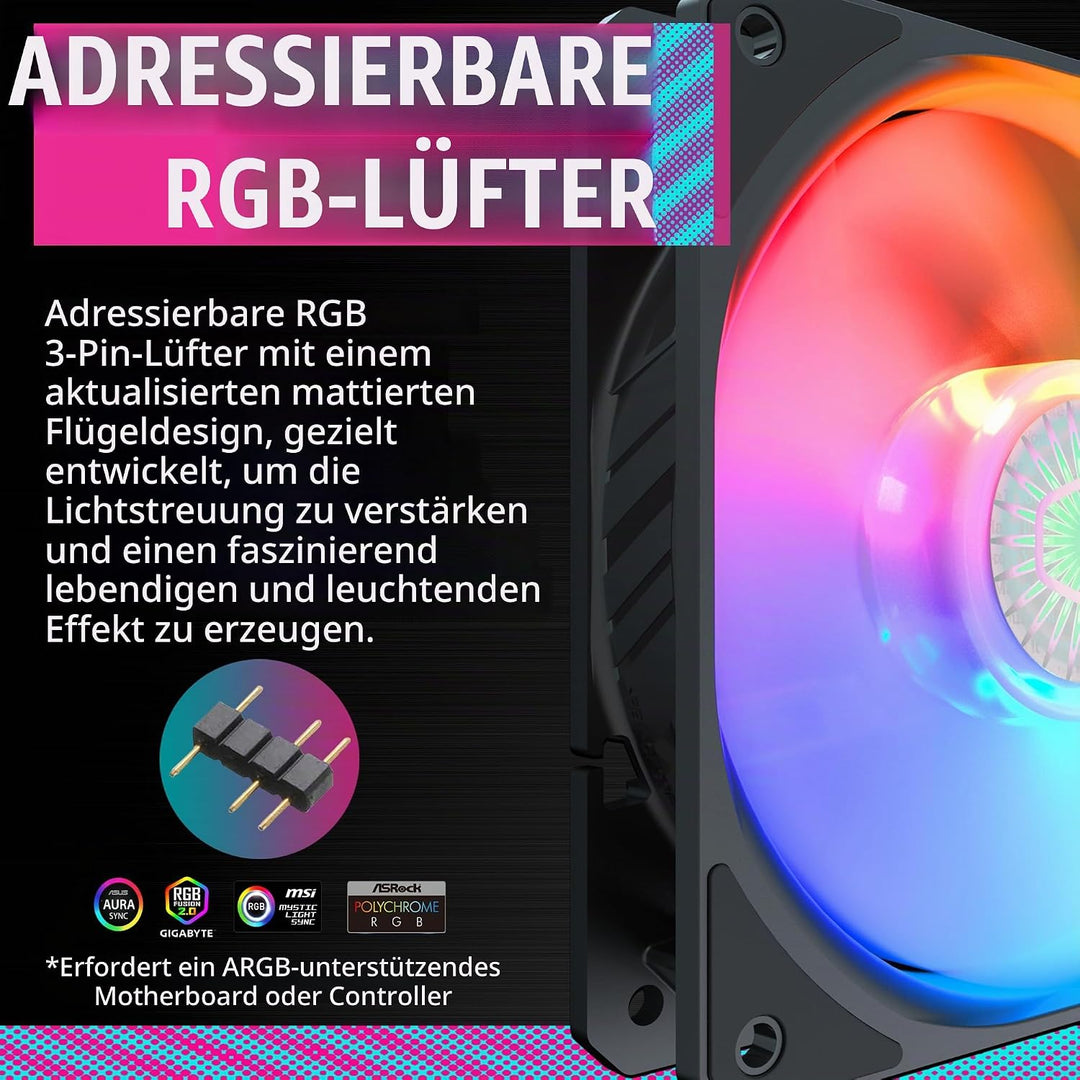 Cooler Master TD300 Mesh PC Gehäuse - Mini-Tower für Micro-ATX &amp; Mini-ITX , Gaming Gehäuse für hohen
