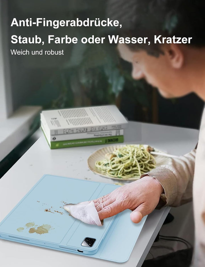 Tastatur Hülle für Xiaomi Pad 7/7 Pro 11.2 Zoll 2024, Deutsches QWERTZ, Magnetisch Abnehmbarer Deuts