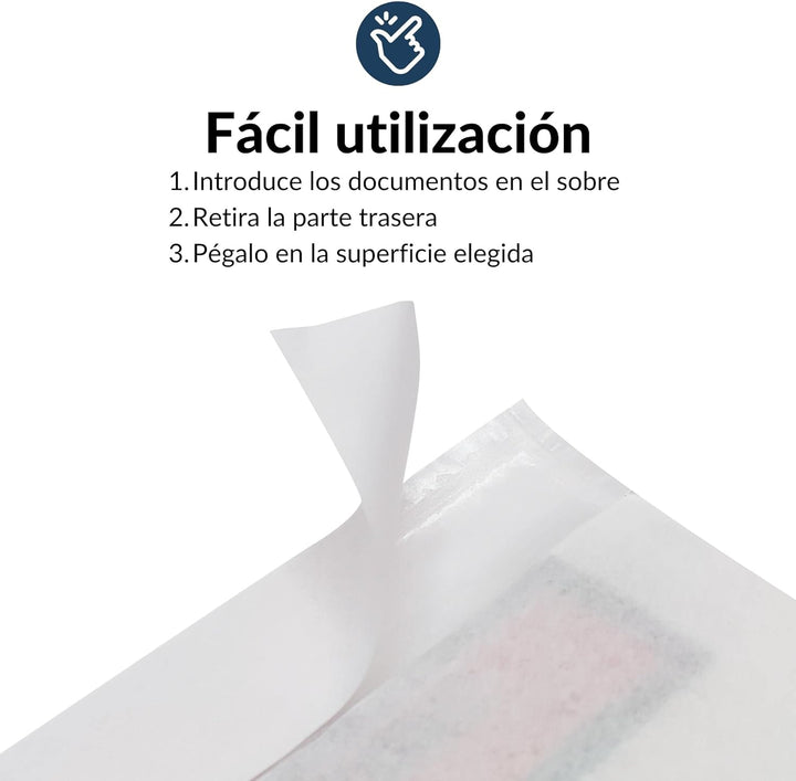 Raylu Paper® - Dokumententaschen, selbstklebend, für Versandliste, transparent, mit Selbstverschluss