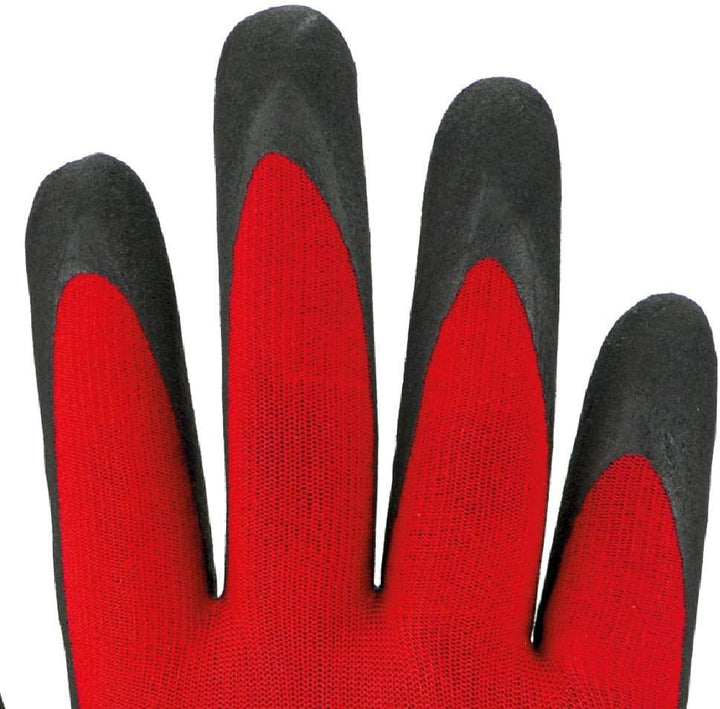 Feinstrickhandschuh CONDOR-T Gr. 10 Farbe: rot, 12 Paar 10 Rot/Braun, 10 Rot/Braun