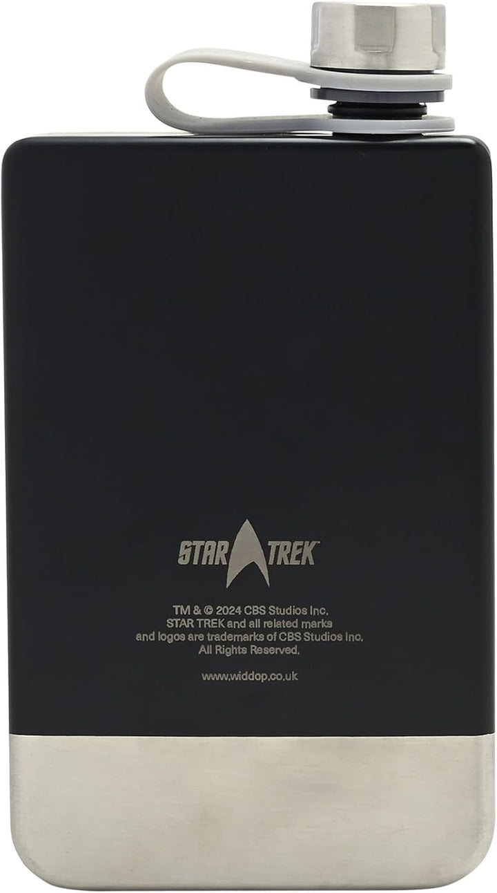 Star Trek U.S.S. Enterprise NCC-1701 Flachmann, 235 ml, Edelstahl, offizielles Star Trek Merchandise