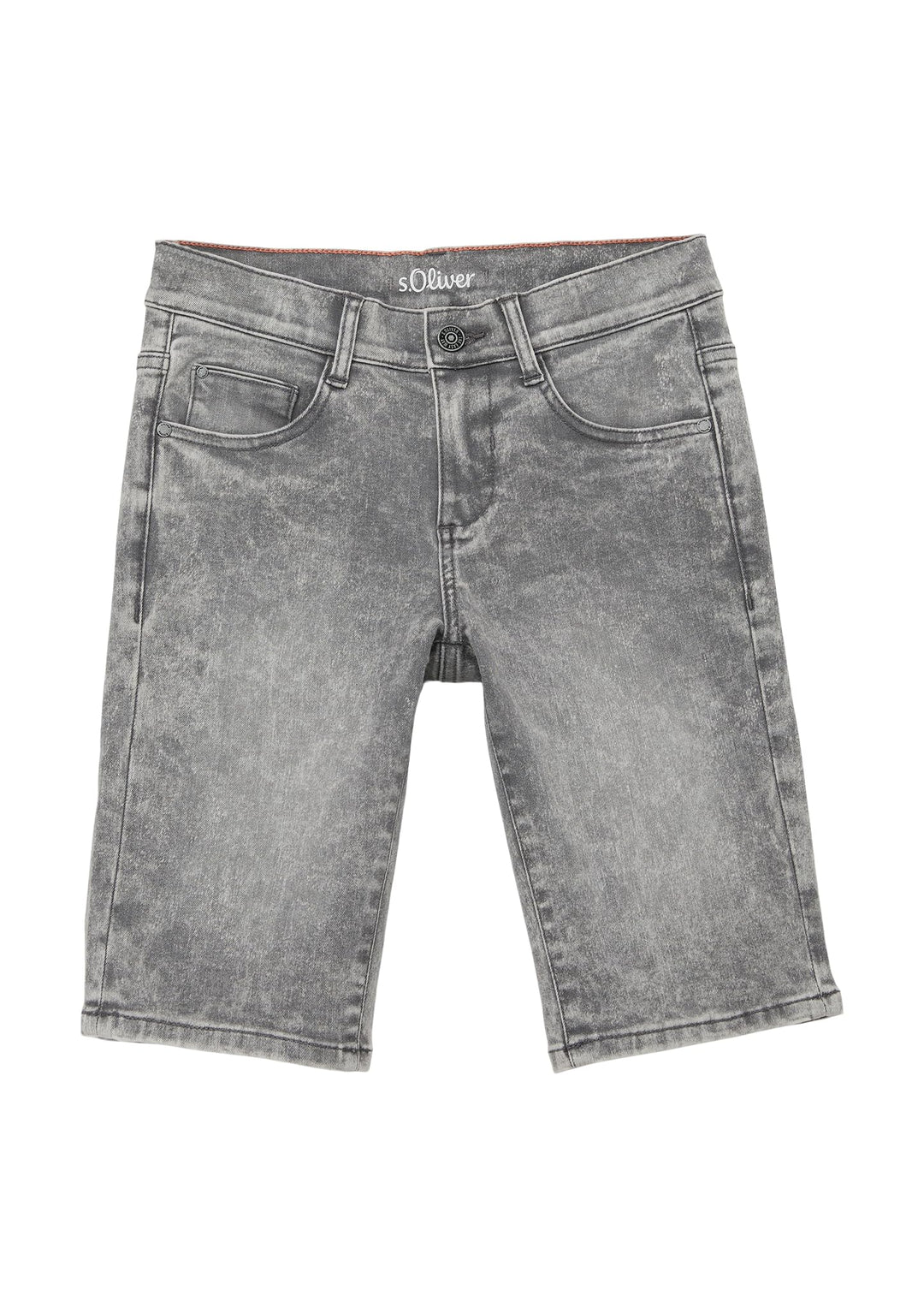 s.Oliver Jungen Jeans Bermuda, Fit Seattle 140 Slim Grey/Black, 140 Slim Grey/Black