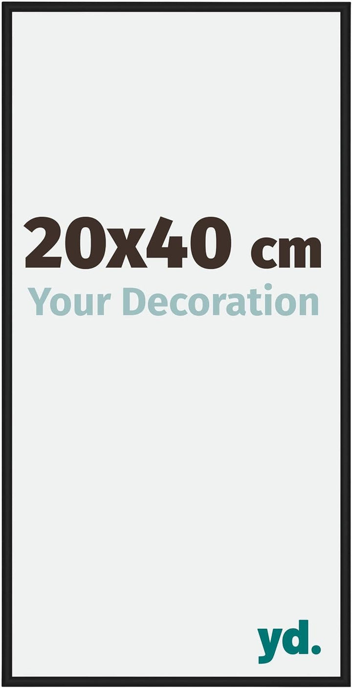 yd. Your Decoration - Bilderrahmen 20x40 cm - Bilderrahmen aus Aluminium mit Acrylglas - Antireflex