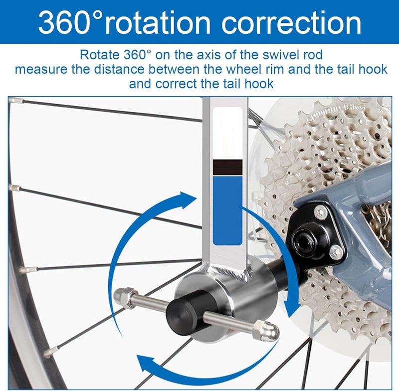 panthem Fahrrad Schaltauge Richtwerkzeug, Alignment Gauge Werkzeug für Schaltaugen Ausrichtungslehre