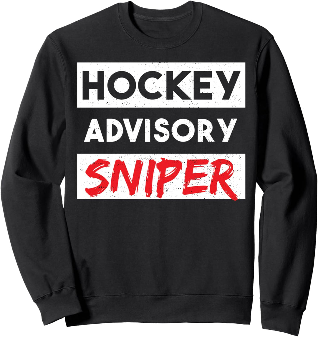 Hockey Spieler: Hockey Advisory Sniper - Eishockey Sweatshirt