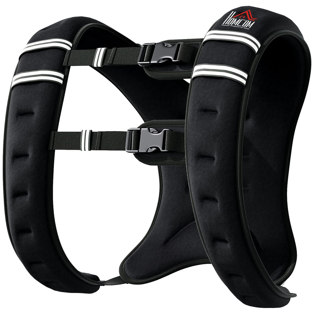 HOMCOM Gewichtsweste Weight Vest 10 kg verstellbar für Gewicht Tranning Krafttrainning Mann/Frau Oxf