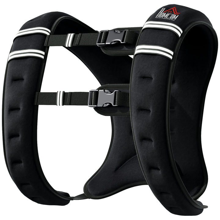 HOMCOM Gewichtsweste Weight Vest 10 kg verstellbar für Gewicht Tranning Krafttrainning Mann/Frau Oxf