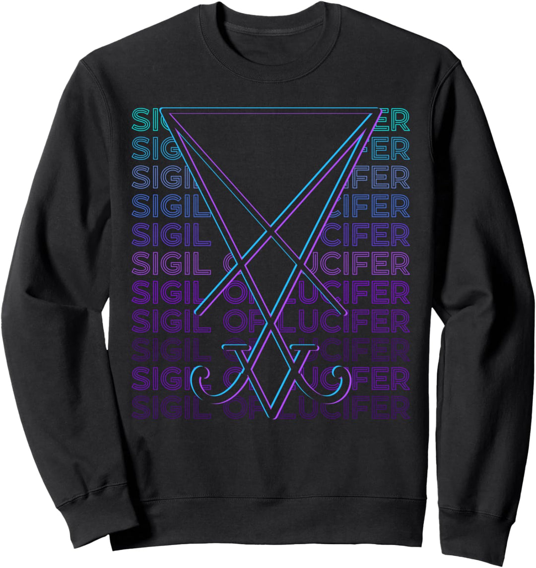 Sigil Of Lucifer Pentagramm Okkultes Magick Satanic Symbol Sweatshirt