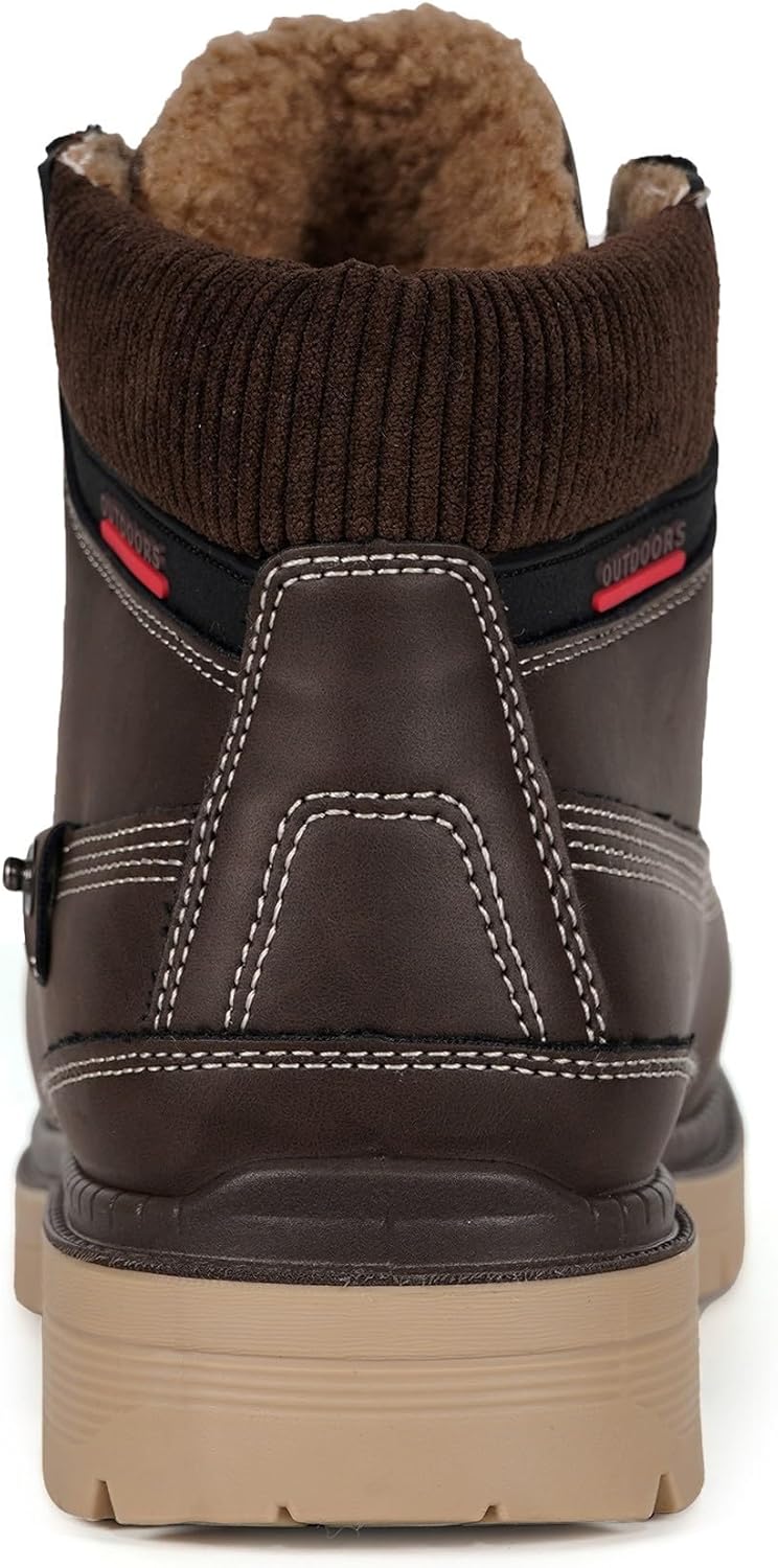 Unisex Winterstiefel Warm Winterschuhe Gefütterte Stiefeletten Wasserdicht Boots Gr.36-47, 41 EU Dun