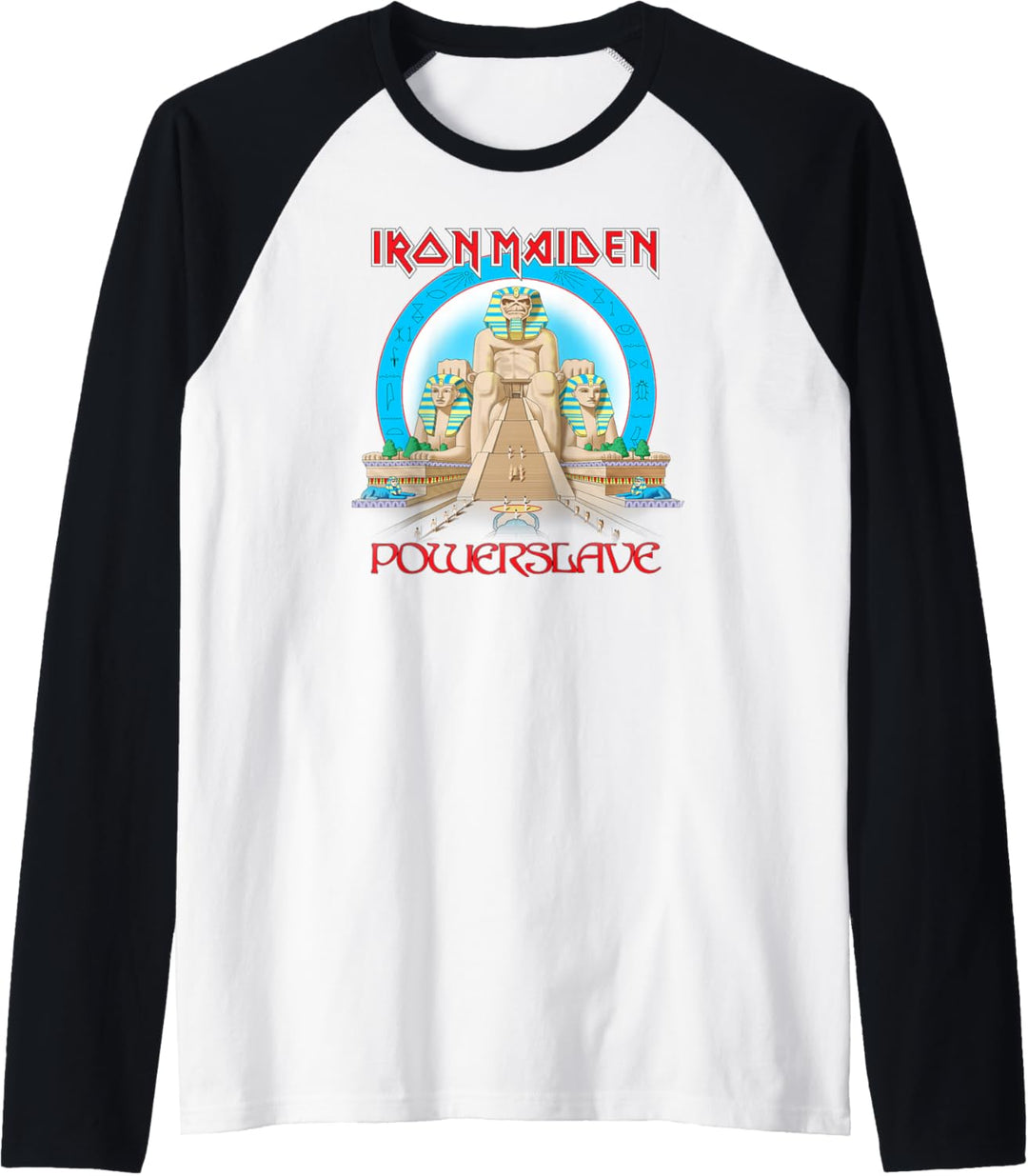 Iron Maiden - Powerslave Egypt Heather Raglan