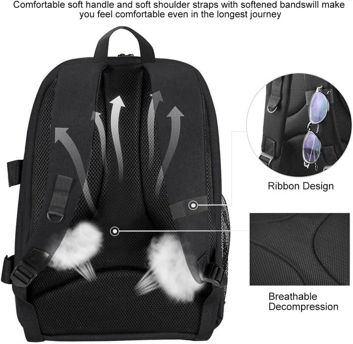 König Design Kamerarucksack Rolltop Fotorucksack Wasserdicht Robuste Rucksack für Spiegelreflexkamer