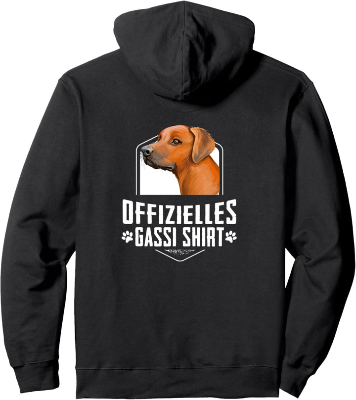 Offizielles Gassishirt Hund Gassi Rhodesian Ridgeback Pullover Hoodie