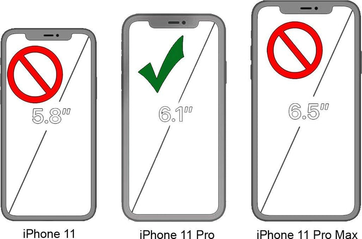 STILGUT Hülle kompatibel mit iPhone 11 Pro Case aus Leder, Premium Lederhülle, dünn - Cognac iPhone