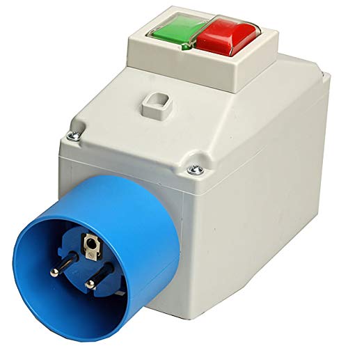 KlingerBorn Motorschutzschalter ISKRA MS25 0,1-0,16A in Gehäuse mit Schuko-Kragenstecker Schuko-Krag