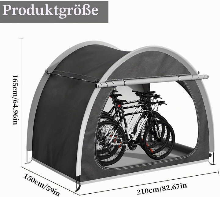 Fahrradgarage Wetterfest für 4 Fahrräder, Fahrradabdeckung Wasserdicht, Abdeckplane Wasserdicht, Was
