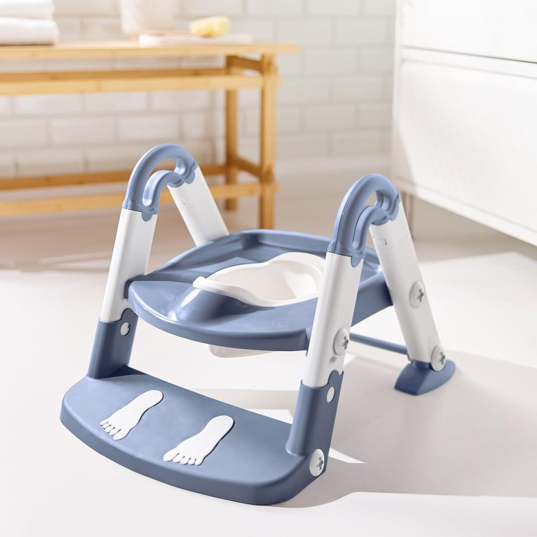 Kidskit Toilettentrainer 3in1, 3-farbig - Babytoilettentrainer - Toilettentrainer - Babyleiter - Bab