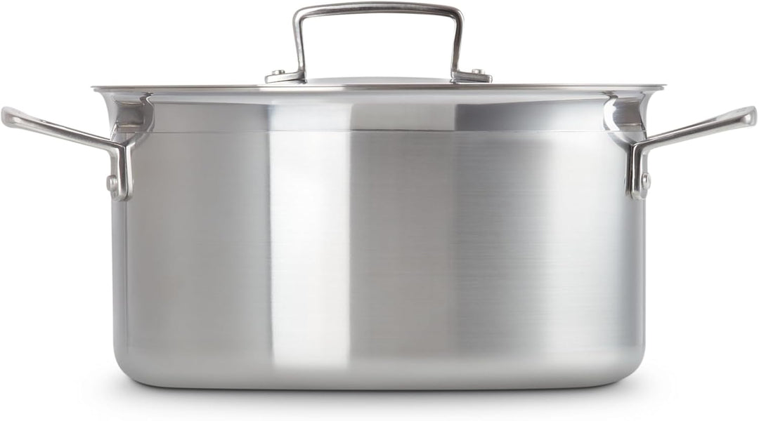 Le Creuset Fleischtopf aus 3-ply Edelstahl mit Deckel, Ø 24 cm, Für alle Herdarten inkl. Induktion g