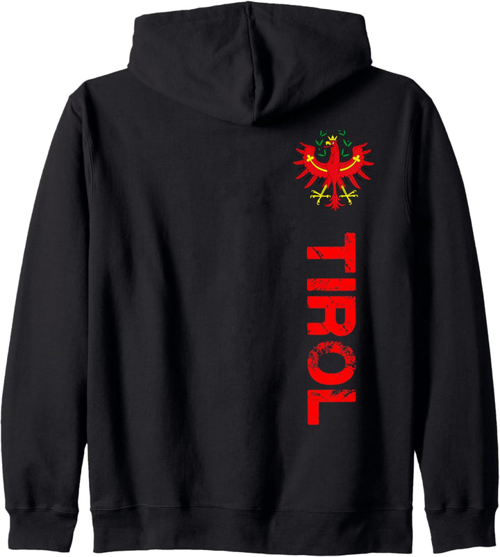 Tirol T-Shirt im Retro Look mit Wappen Adler Herren & Damen Kapuzenjacke