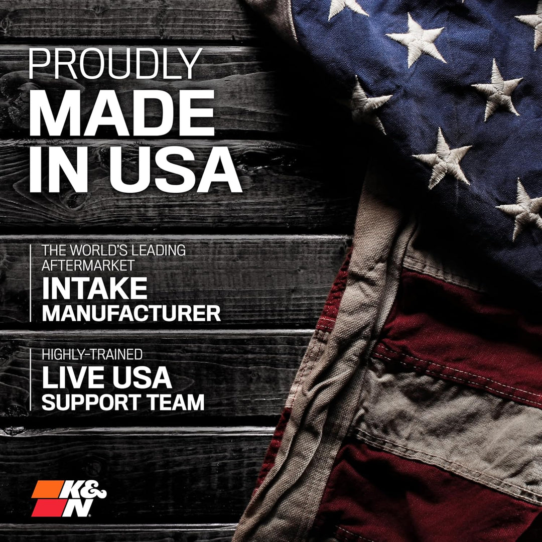 K&N 69-4519 Waschbarer und wiederverwendbarer TP KFZ Hochleistungsluftfiltersystem Rot