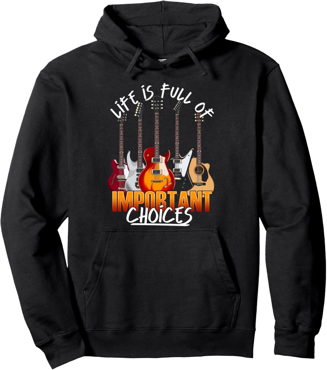Gitarrist Rock Musik Gitarrenspieler Lustiges Gitarre Pullover Hoodie