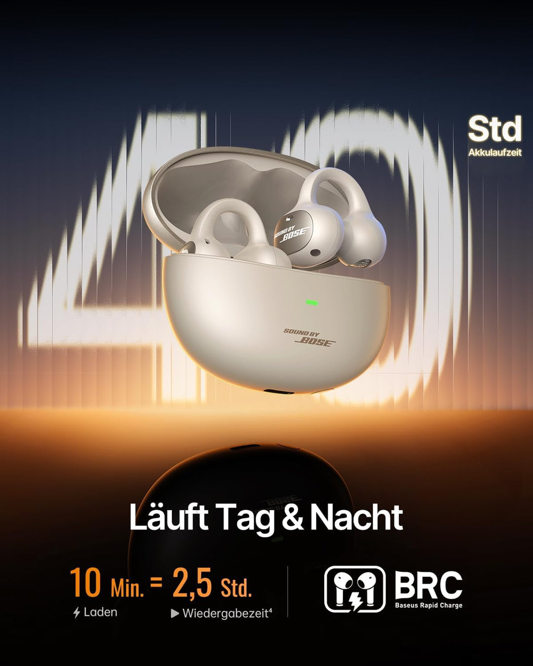 Baseus Inspire XC1 Open-Ear Kopfhörer, Sound by Bose, Cloud-Komfort Open Earbuds mit Dolby Audio | H