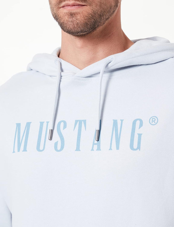 MUSTANG Herren Langarm-Sweatshirt Hoodie 5XL Graue Morgendämmerung, 5XL Graue Morgendämmerung